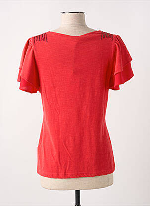 T-shirt stretch manches courtes rouge LA FIANCEE DU MEKONG femme