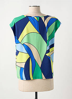 Blouse col rond manches courtes vert BETTY BARCLAY femme