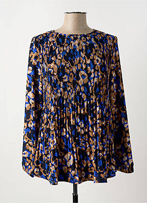 Blouse fermeture boutonnée au dos manches longues bleu BETTY BARCLAY femme