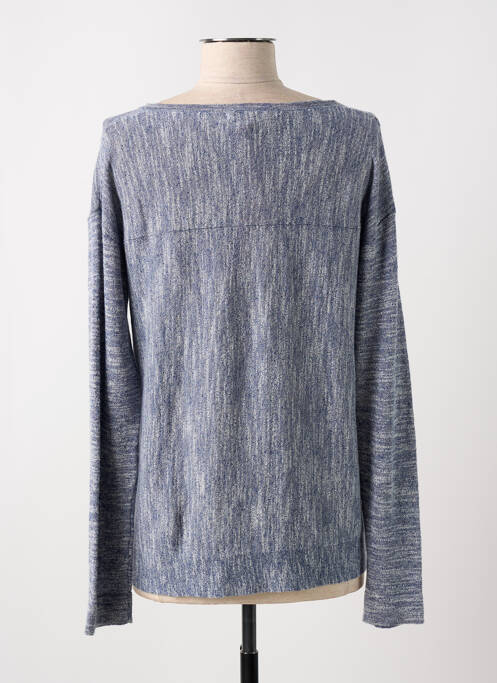 Pull tissage chiné manches longues bleu WHITE STUFF femme