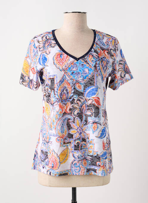 T-shirt bleu CONCEPT K pour femme