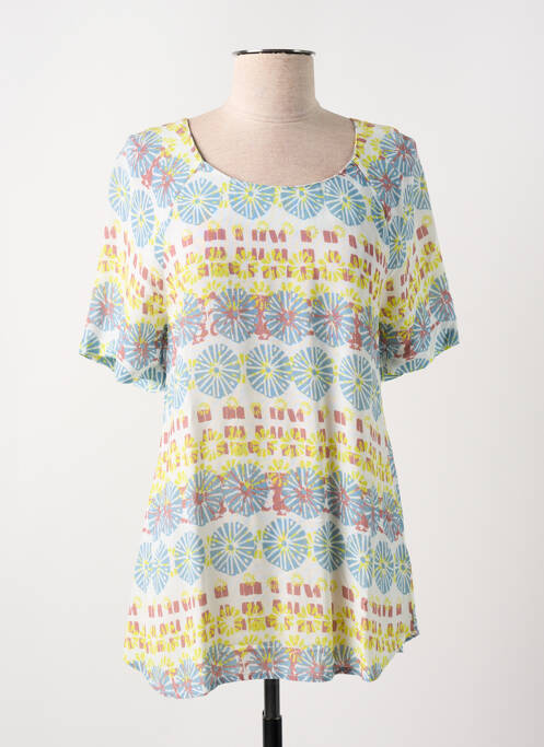 Tunique manches courtes jaune WHITE STUFF pour femme