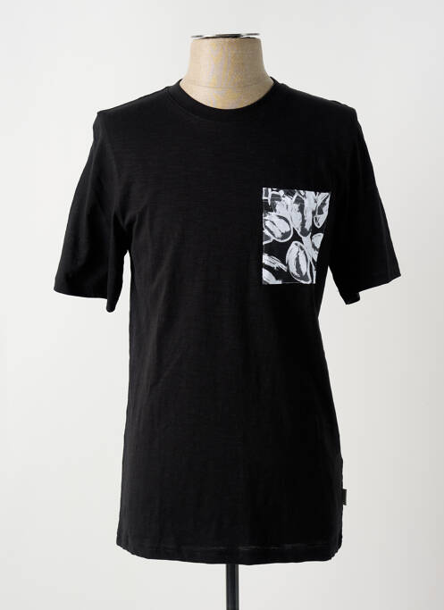 T-shirt noir JACK & JONES pour garçon