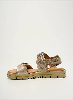 Sandales/nu pieds tissage satiné bout ouvert or FRODDO fille
