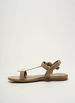 Sandales/nu pieds tissage satiné chiquet argent REQINS fille