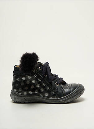 Bottillons semelle amovible bout rond noir BABYBOTTE fille