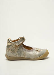 Ballerines tissage tissage pailleté bout rond or BABYBOTTE fille