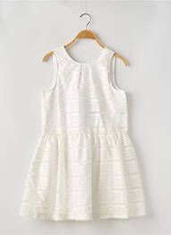 Robe mi-longue sans manche sans manche blanc JEAN BOURGET fille