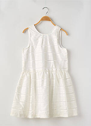 Robe mi-longue sans manche sans manche blanc JEAN BOURGET fille