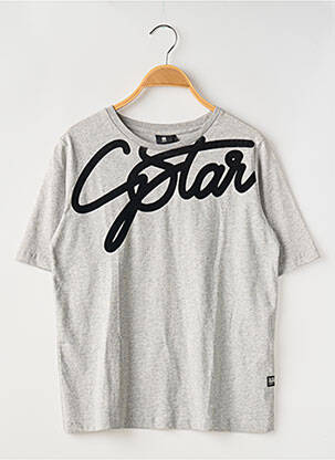 T-shirt stretch manches courtes gris G STAR fille