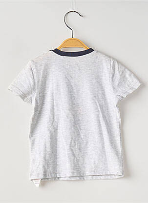T-shirt stretch manches courtes gris IKKS garçon