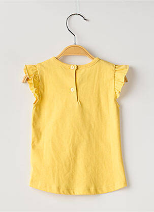 T-shirt coupe cintrée manches courtes jaune ABSORBA fille