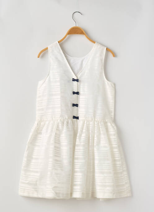 Robe mi-longue blanc JEAN BOURGET pour fille