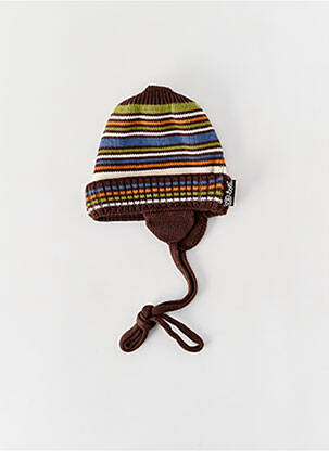 Bonnet fermeture liens à nouer marron DOLLI VON DÖLL garçon