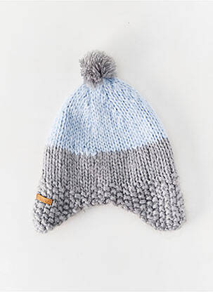 Bonnet maille grosse maille bleu BARTS garçon