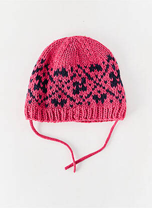 Bonnet fermeture liens à nouer rose BARTS fille