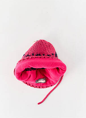 Bonnet fermeture liens à nouer rose BARTS fille