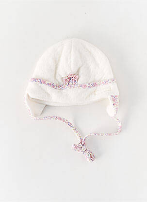 Bonnet imprimé fantaisie blanc DOLLI VON DÖLL fille