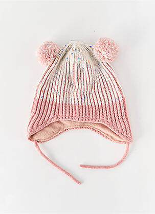 Bonnet fermeture liens à nouer rose BARTS fille