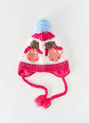 Bonnet imprimé fantaisie rose BARTS fille