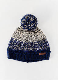 Bonnet maille grosse maille bleu BARTS garcon