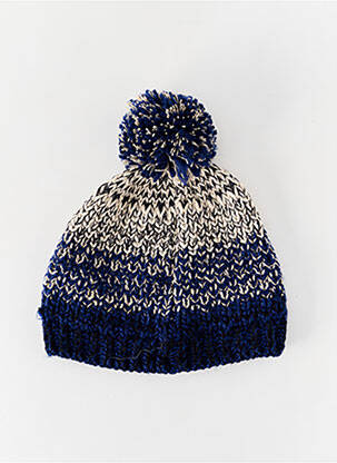 Bonnet maille grosse maille bleu BARTS garçon