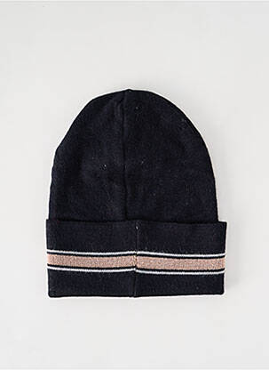 Bonnet maille fine noir BECKARO fille