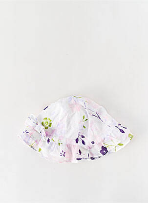 Chapeau imprimé fleurs blanc ABSORBA fille