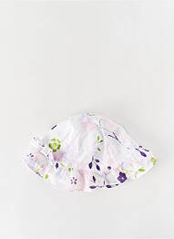 Chapeau imprimé fleurs blanc ABSORBA fille