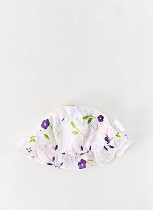 Chapeau imprimé fleurs blanc ABSORBA fille