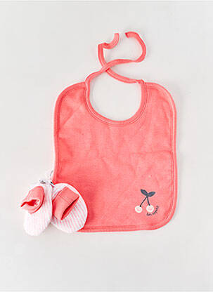 Bavoir fermeture liens à nouer rose ABSORBA enfant