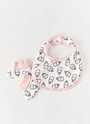 Bavoir rose ABSORBA pour fille