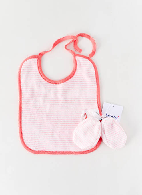 Bavoir rose ABSORBA pour enfant