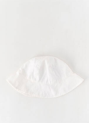 Chapeau tissage popeline blanc ABSORBA fille