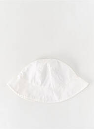 Chapeau tissage popeline blanc ABSORBA fille