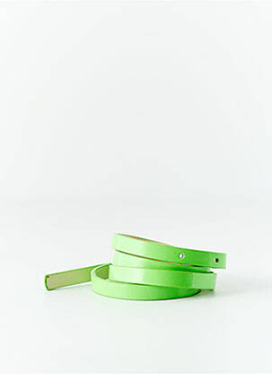 Ceinture effet matière satinée vert CKS femme