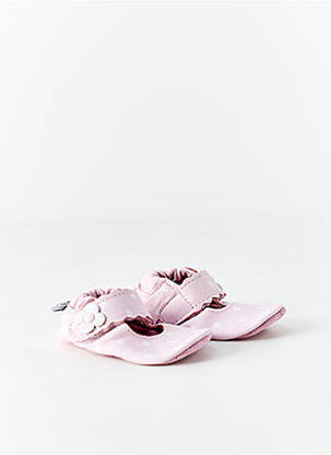 Chaussons/pantoufles semelle extérieure cuir rose SHOOSHOOS fille