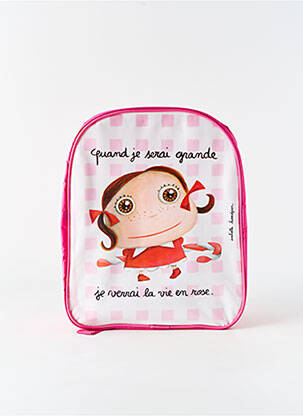Sac à dos rose ISABELLE KESSEDJIAN pour fille