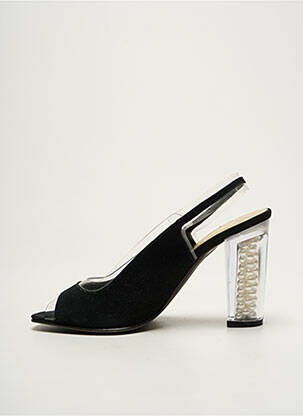 Sandales/nu pieds talon bottier talon de 7 à 9cm noir AZUREE femme