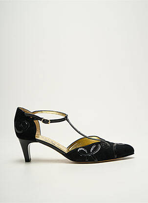 Escarpins nubuck talon de 4 à 6cm noir AZUREE femme