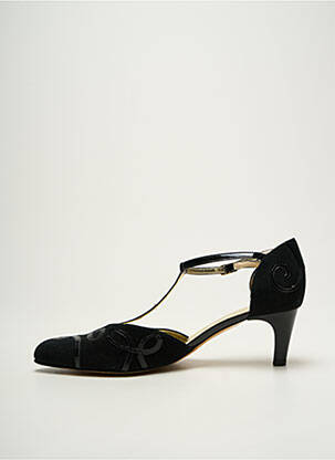 Escarpins nubuck talon de 4 à 6cm noir AZUREE femme