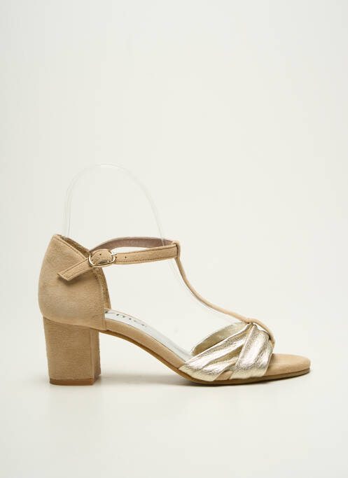 Sandales/Nu pieds or MYMA pour femme