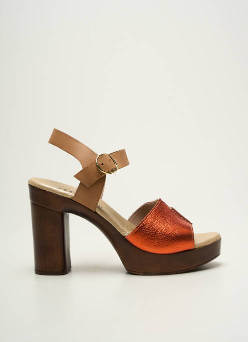 Sandales/Nu pieds orange MYMA pour femme