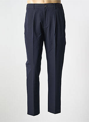 Pantalon droit taille à pinces taille haute bleu TOMMY HILFIGER homme