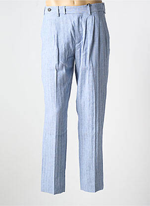 Pantalon droit tissage chiné taille haute bleu TOMMY HILFIGER homme