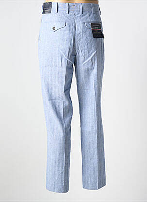 Pantalon droit tissage chiné taille haute bleu TOMMY HILFIGER homme