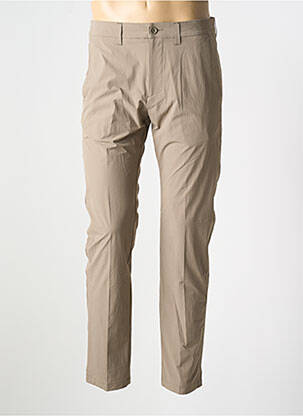 Pantalon slim stretch taille normale beige HUGO BOSS homme