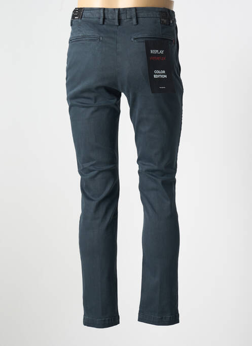 Pantalon chino stretch taille normale bleu REPLAY homme