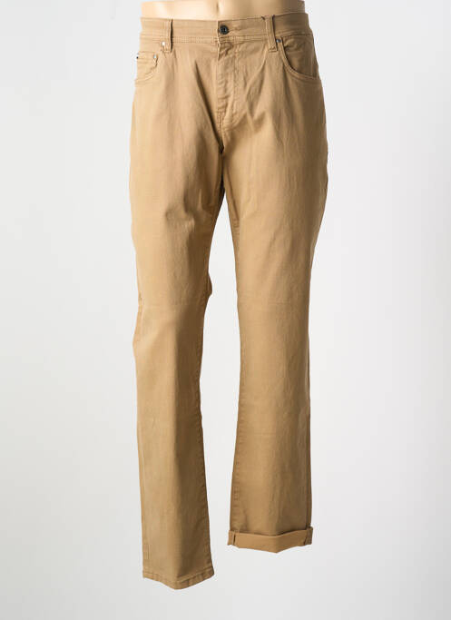 Pantalon droit stretch taille normale marron SUN VALLEY homme