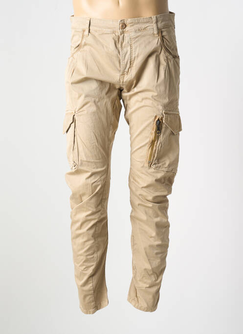 Pantalon cargo beige LE TEMPS DES CERISES pour homme